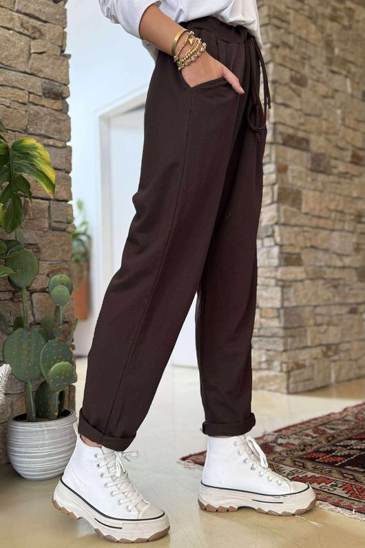 Made in Italy Oris Classic Jogger Chocolate